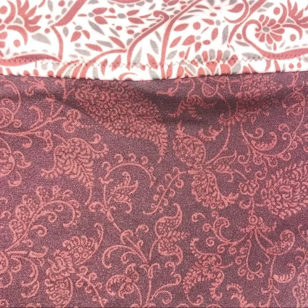 ATHLETA | Aqualuxe Batik Mid Rise Swim Bottom M